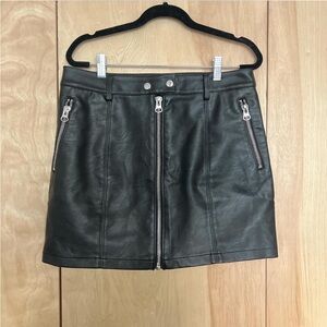 Faux Leather Skirt by POSTER GIRL